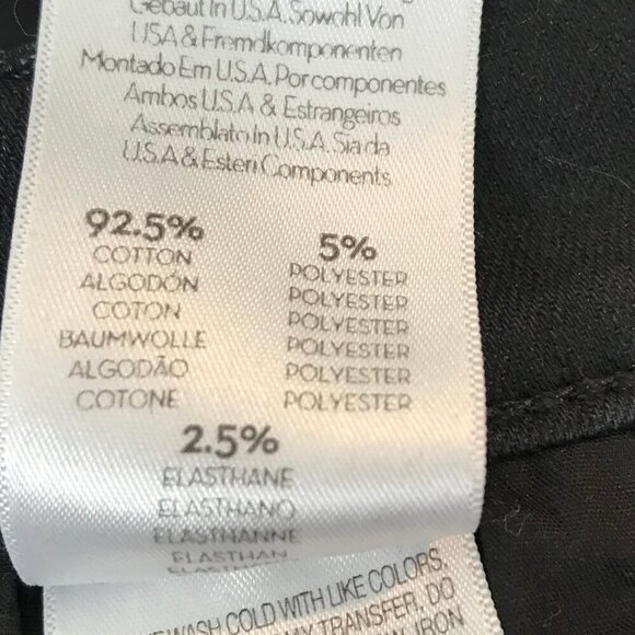 Mother The Stunner Double Zip Ankle Step Fray Black Jeans Size 25 - Picture 8 of 9